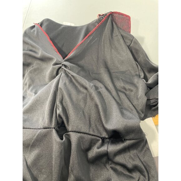 Fun World Classy Vamp Vampire Costume Size Small Medium Black Red Halloween NEW - Picture 4 of 11